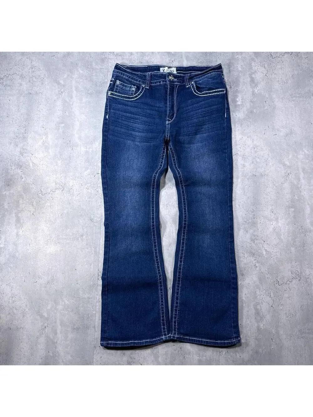 Y2K Y Jeans 00s Flared Denim Blue Jeans